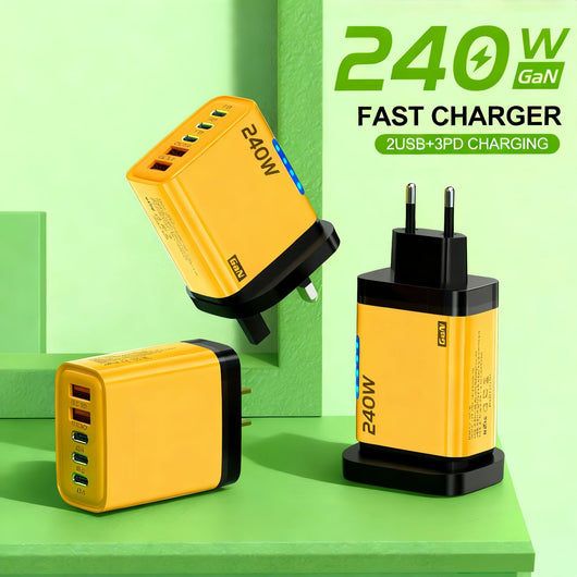 Cargador Multiconexión USB-C Power Delivery 240W