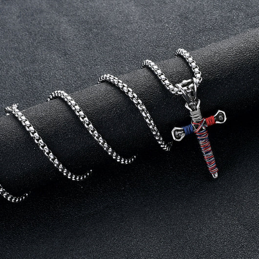 Collar Personalizado con Dije Cruz para Hombre - Image 4