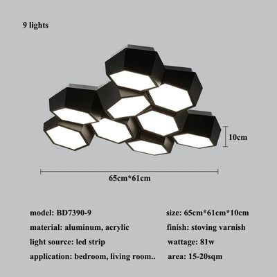 Lámpara de Techo LED para Dormitorio y Sala de Estar - Image 8