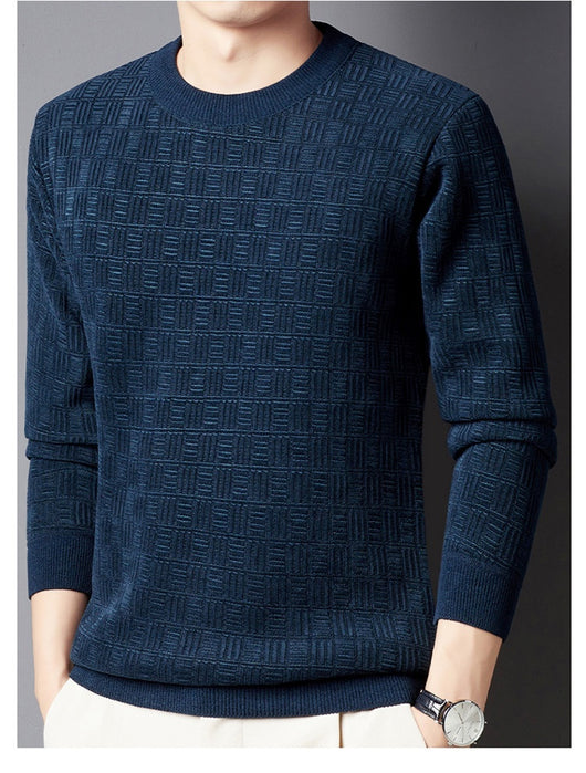 Suéter Grueso de Lana Jacquard con Forro Polar para Hombre - Image 18