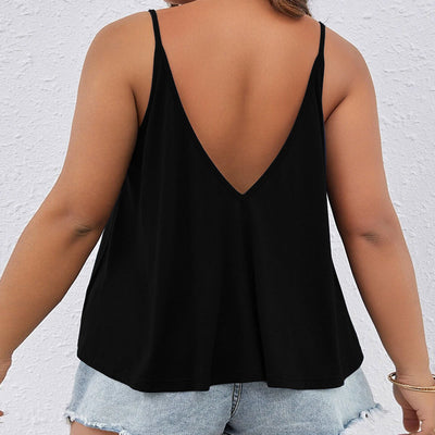 Blusa Casual Escote en V sin Mangas para Mujer - Image 2