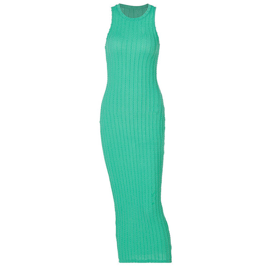 Vestido Tejido sin Mangas Cuello Redondo para Mujer - Estilo Otoño - Image 5
