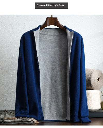 Cardigan de Lana con Cierre Zip Manga Larga - Image 15