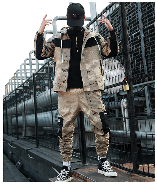 Chaqueta Táctica de Camuflaje Suelta para Hombre - Image 6