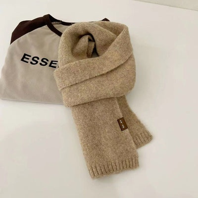 Bufanda Infantil Otoño Invierno Cashmira Artificial con Flor Clip - Image 8