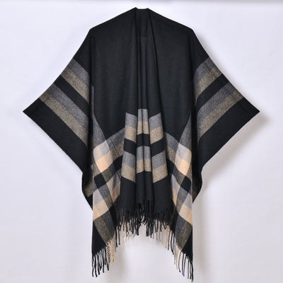Chal con Borlas y Diseño Escocés Jacquard - Image 35