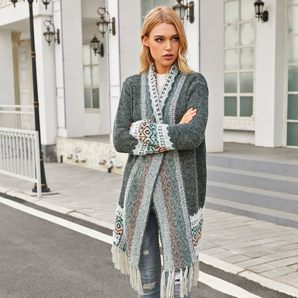 Suéter Suelto de Largo Medio para Mujer - Estilo Urbano