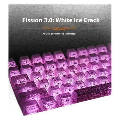 Tapa de Tecla Blanca Fission Transparente con Tallado Lateral - Image 6