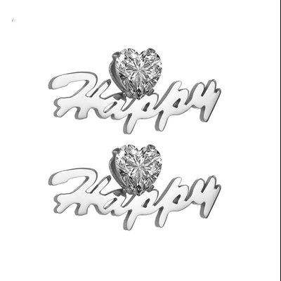 Aretes de Letra Inicial en Acero Inoxidable - Diseño Minimalista y Elegante - Image 13