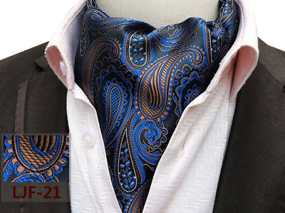 Bufanda Jacquard de Poliéster Estilo Británico para Hombre - Image 46