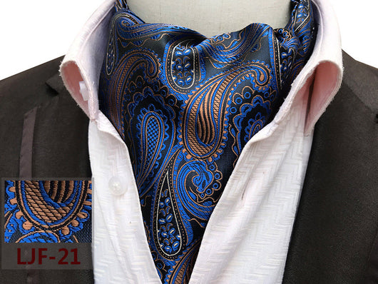 Bufanda Jacquard de Poliéster Estilo Británico para Hombre - Image 46