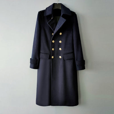 Saco Tweed Lana Doble Botonadura Alargado para Hombre