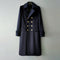 Saco Tweed Lana Doble Botonadura Alargado para Hombre