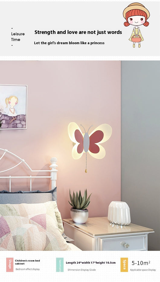 Lámpara de Pared Mariposa Infantil - Luz LED para Dormitorio Niños - Image 11
