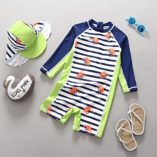 Traje de Baño Niño Rayas Azul Marino - Conjunto Surf - Image 14