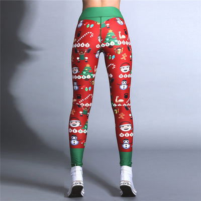 Leggings Deportivos Navideños de Cintura Alta para Yoga y Fitness - Image 12
