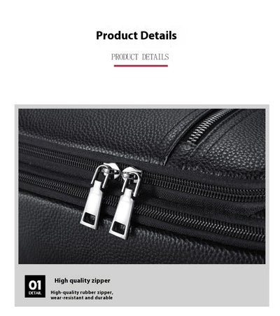 Mochila Ejecutiva de Cuero para Laptop - Estilo Profesional - Image 8