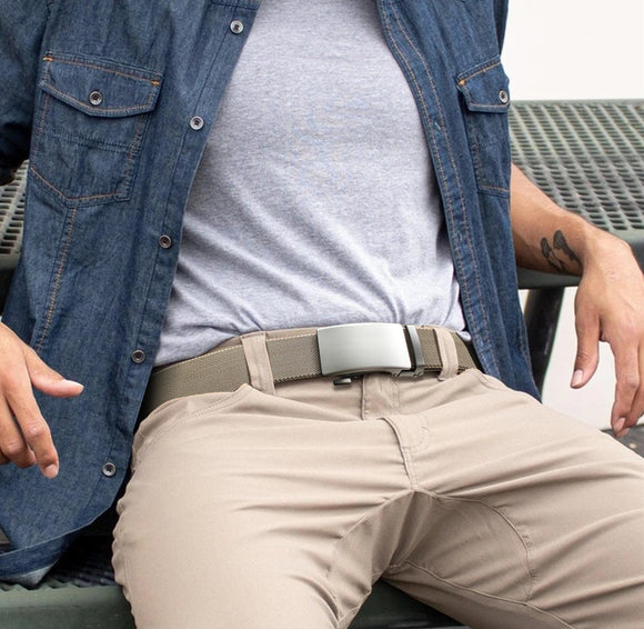 Cinturón Deportivo Outdoor para Hombre con Hebilla Automática