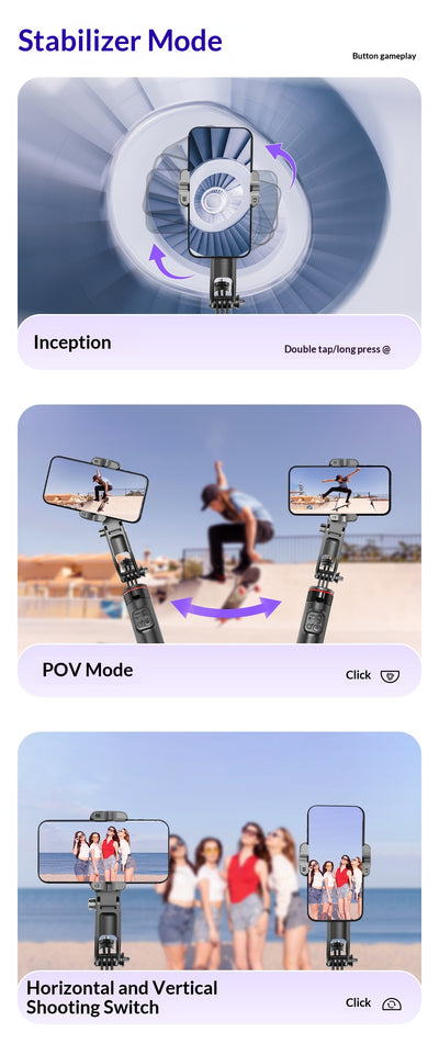 Estabilizador de Smartphone con Seguimiento IA y Diseño Portátil - Image 15