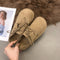 Zapatos Planos de Cuero Retro Mate con Cordones para Mujer