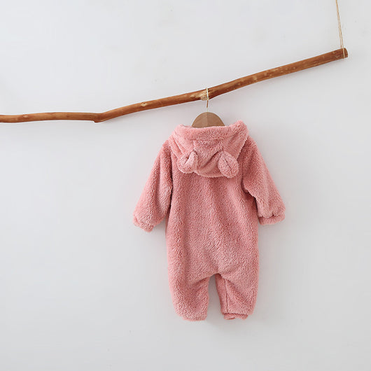 Pijama Enterizo Cálido con Capucha para Bebé - Image 9