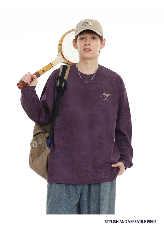 Playera Oversized Manga Larga Tie-Dye Retro Estilo Vintage - Image 27