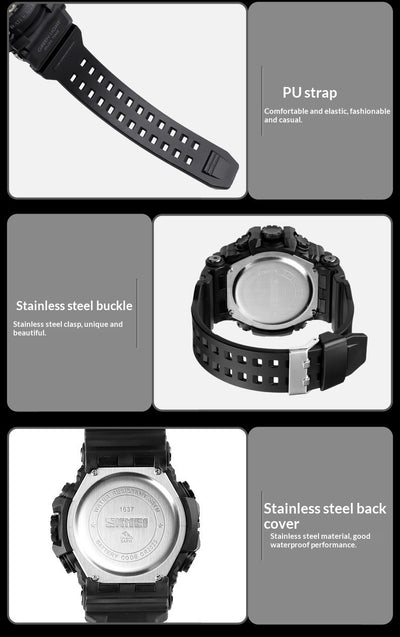 Reloj Deportivo Digital Resistente para Hombre con Pantalla Grande y Sincronización Electrónica - Image 20