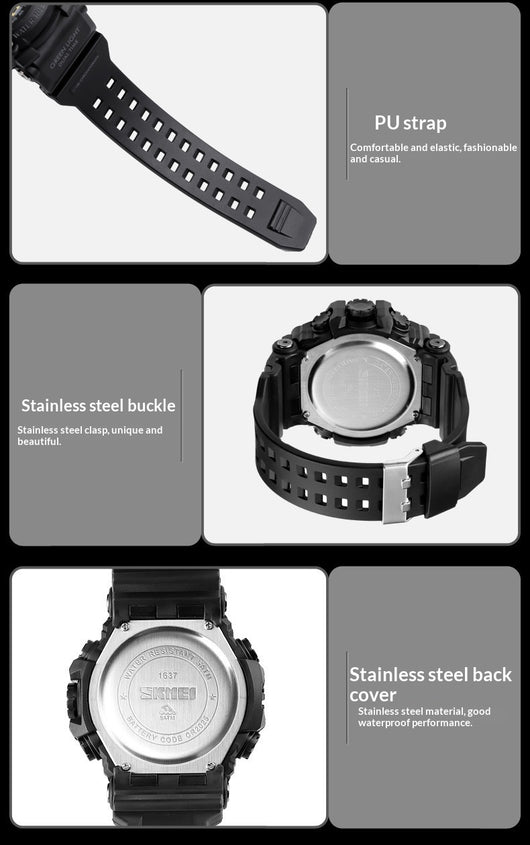 Reloj Deportivo Digital Resistente para Hombre con Pantalla Grande y Sincronización Electrónica - Image 20
