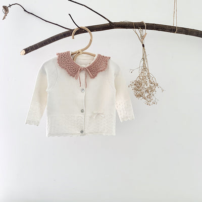 Blusa Bebé Niña con Cuello Hueco Hoja de Loto en Algodón - Image 3
