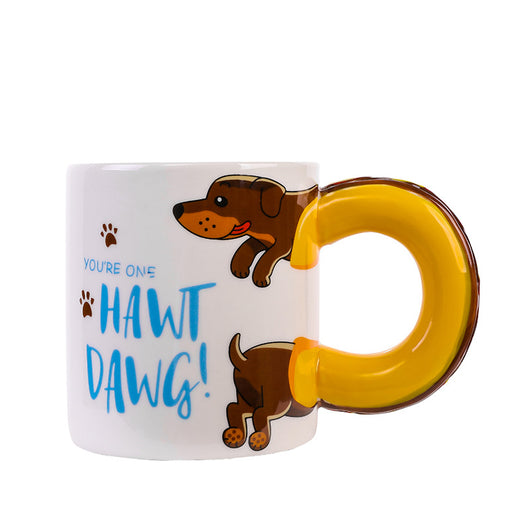 Taza de Cerámica con Diseño de Perro Salchicha Adorable - Image 11