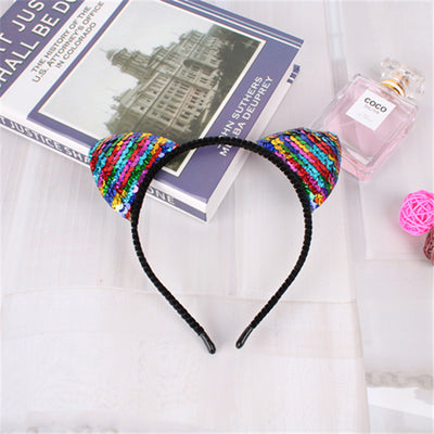 Diadema de Orejas de Gato Lentejuelas - Accesorios para el Cabello Infantiles - Image 9