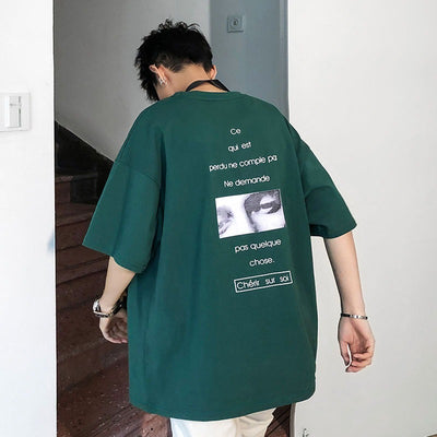 Camiseta suelta de manga corta para hombre - Image 10