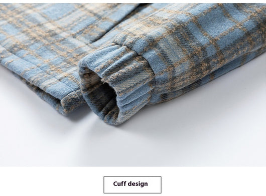 Camisa Casual a Cuadros Estilo Retro Americano para Hombre - Image 24