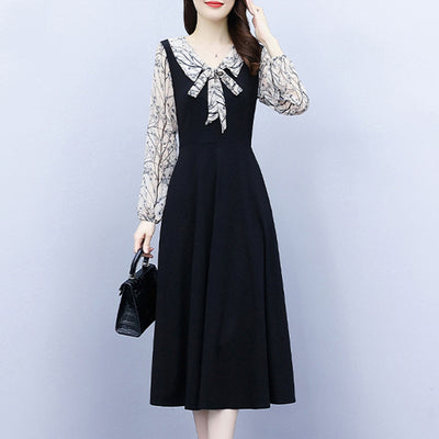 Falda Elegante de Manga Larga Midi para Mujer Sofisticada - Image 10