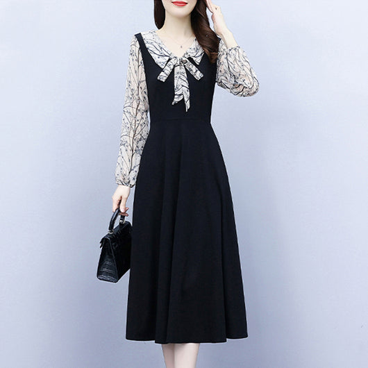 Falda Elegante de Manga Larga Midi para Mujer Sofisticada - Image 10