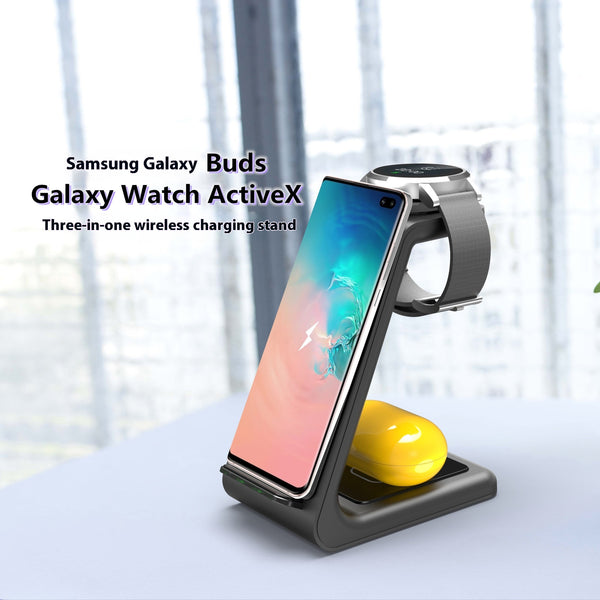 Cargador Inalámbrico 3 en 1 para Galaxy Watch Active y Galaxy Buds