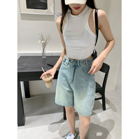 Shorts Denim Retro Casual para Mujer