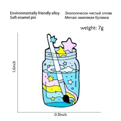 Insignia Botella de Tinta Kawaii en Aleación - Diseño Creativo - Image 5