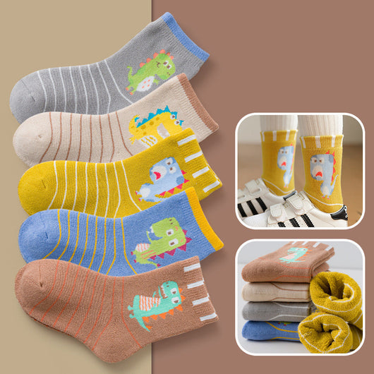 Calcetines Térmicos Infantiles Estampados - Tubo Grueso para Invierno - Image 8