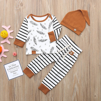 Conjunto de 3 Piezas de Ropa Infantil en Algodón Suave - Image 11