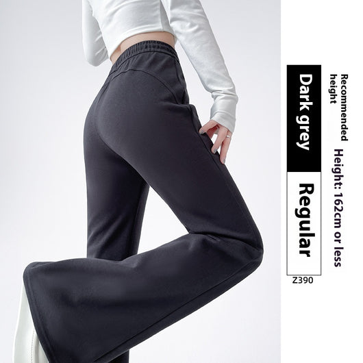 Pantalones Deportivos Acampanados Forrados en Fleece para Mujer - Cintura Alta Reductora - Image 7