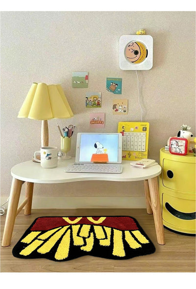 Alfombra de Felpa Infantil Diseño Papas Fritas Americanas para Dormitorio - Image 15