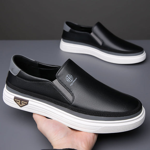 Men's Slip-On Leather Casual Shoes