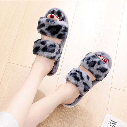 Pantuflas de Ante Estampado Leopardo para Interior y Exterior - Image 3