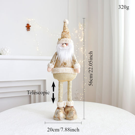 Adornos Navideños Retráctiles - Muñeco de Nieve y Reno Dorados - Image 5