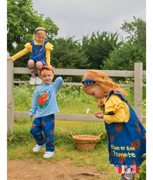 Camiseta Infantil Suelta con Dibujos Animados en Inglés - Image 26