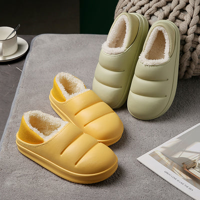 Pantuflas de Pareja Algodón Invierno Cálidas Impermeables para Casa y Jardín - Image 8