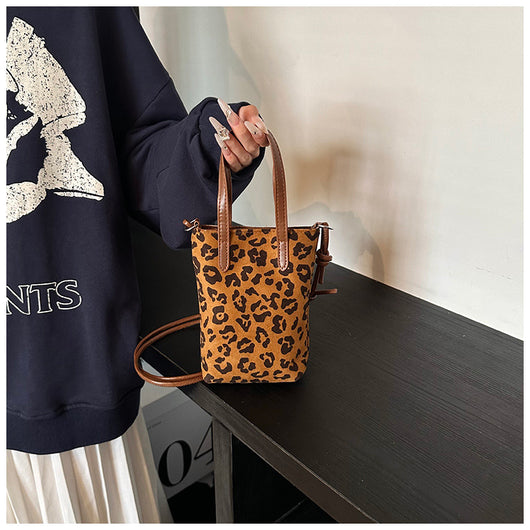 Bolsa Crossbody Retro Leopardo Otoño Invierno - Bandolera Ante Versátil para Teléfono - Image 20