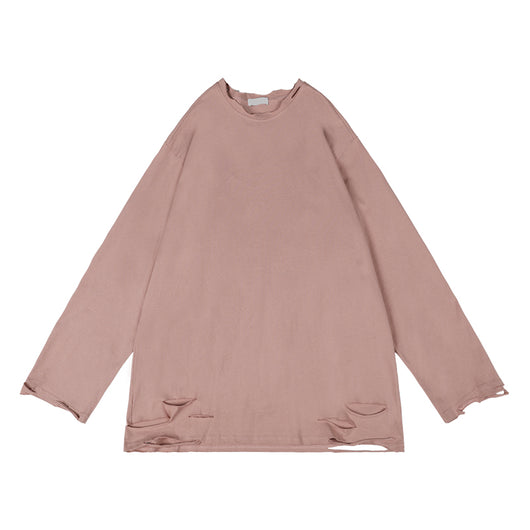 Remera Oversize Cuello Redondo Manga Larga - Image 4