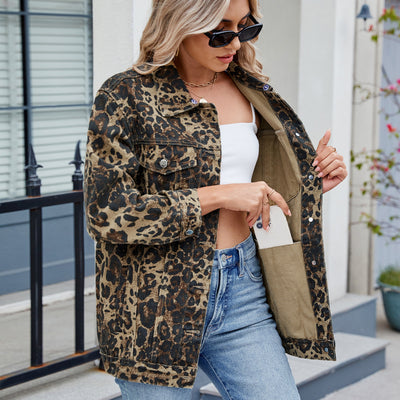 Chaqueta Denim Suelta Retro para Mujer - Image 11